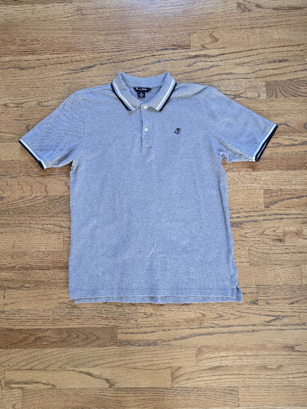 Brooks Brothers Boy's Heather Polo Shirt with Contrast Trim Size XL